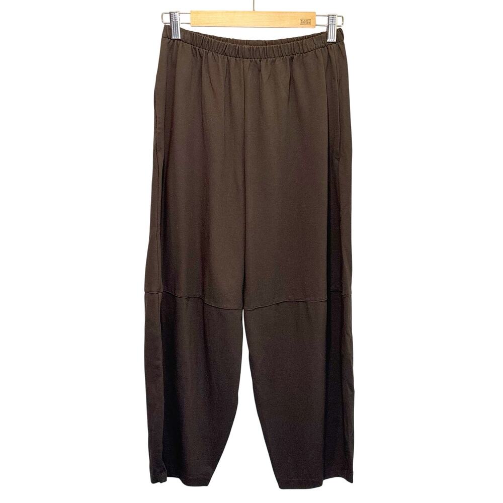 Bryn Walker Chocolate Brown Pull-On Barrel Leg Knit Pant - size XS